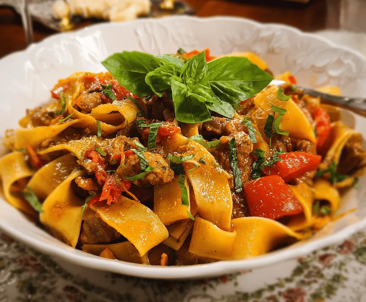 Easy Italian Drunken Noodles Recipe