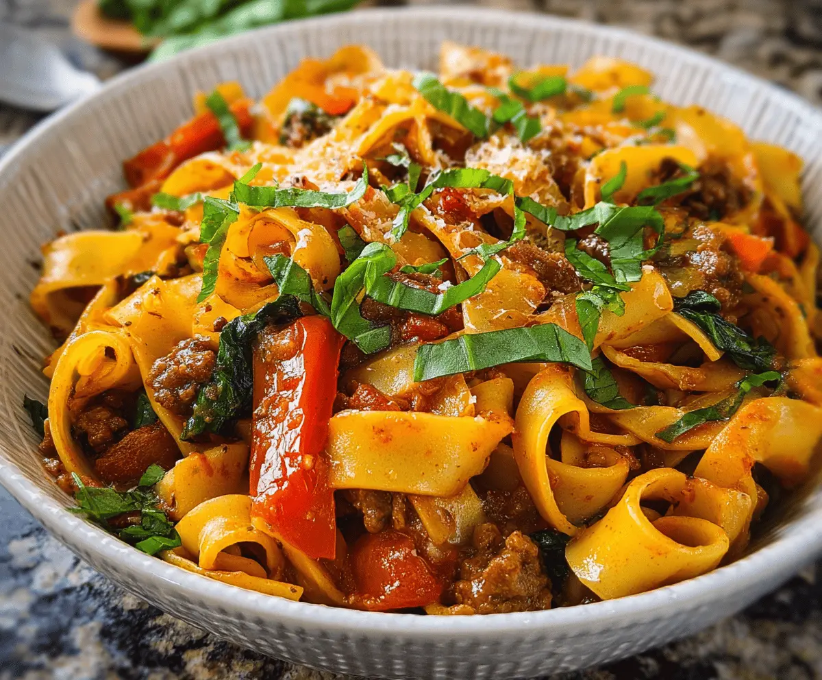 Easy Italian Drunken Noodles Recipe