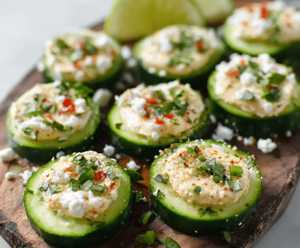5-Minute Cucumber Snack with Creamy Ranch Flavor