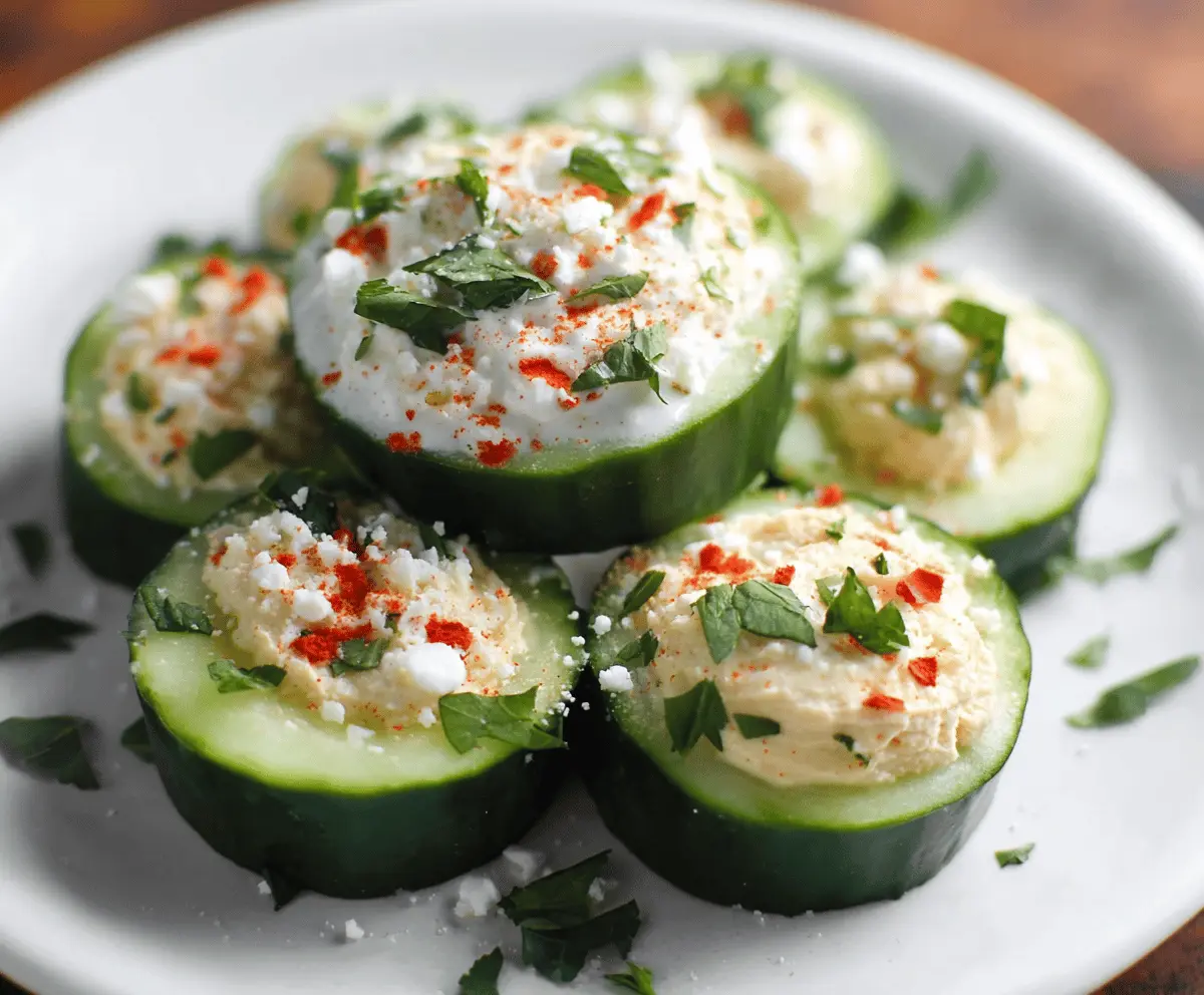 5-Minute Cucumber Snack with Creamy Ranch Flavor