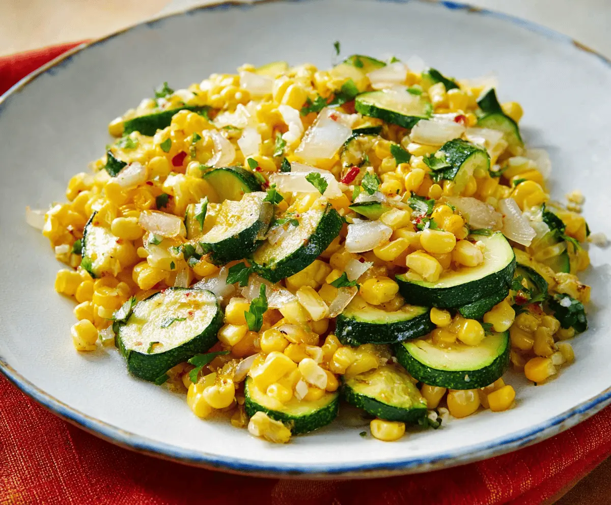 Easy Calabacitas Recipe with Zucchini and Corn