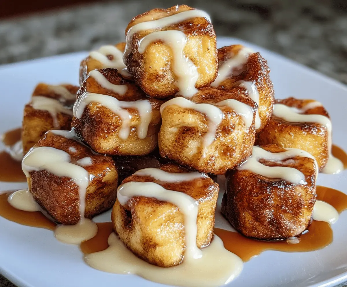 Cinnamon Roll French Toast Bites