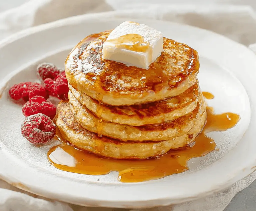 Golden crispy hoe cakes served on a plate with butter and fresh herbs, ready to enjoy as a savory breakfast or side dish.