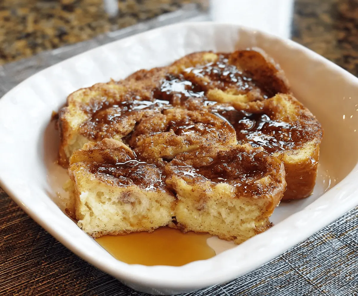 Overnight French Toast Casserole Bake
