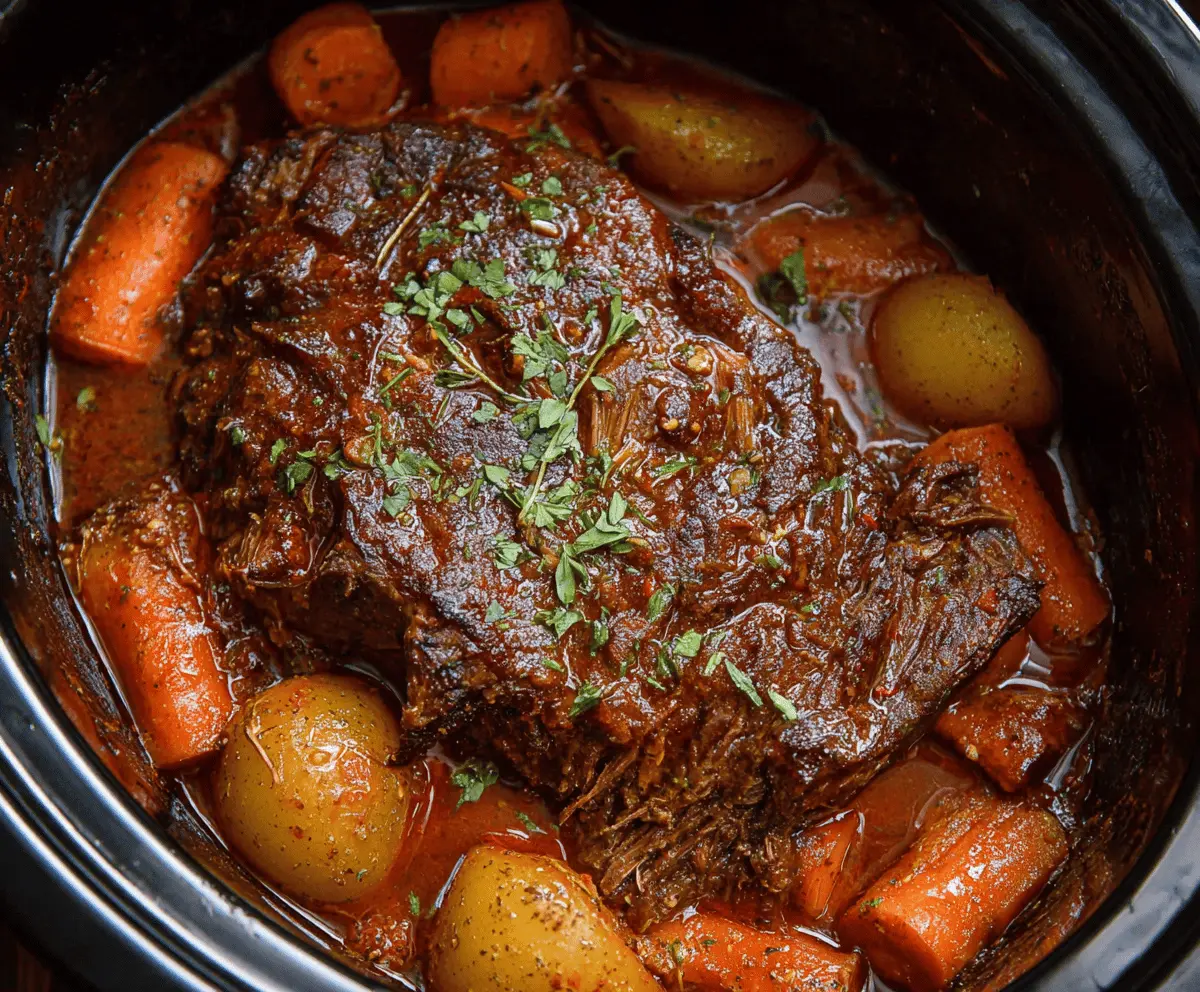 Slow Cooker Caribbean Pot Roast