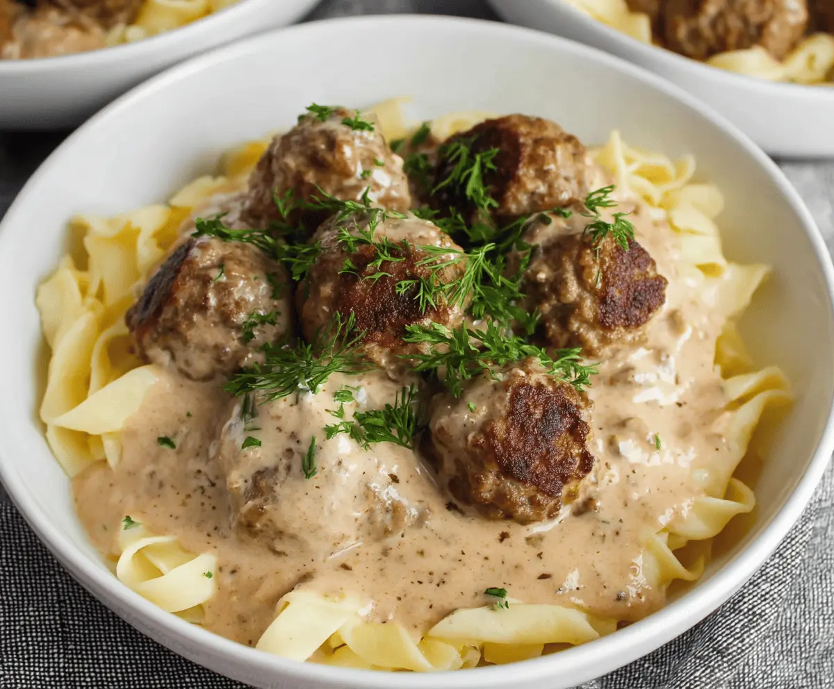 Slow Cooker Swedish Meatballs