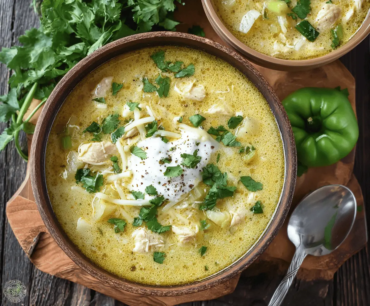 Creamy Green Enchiladas Chicken Soup