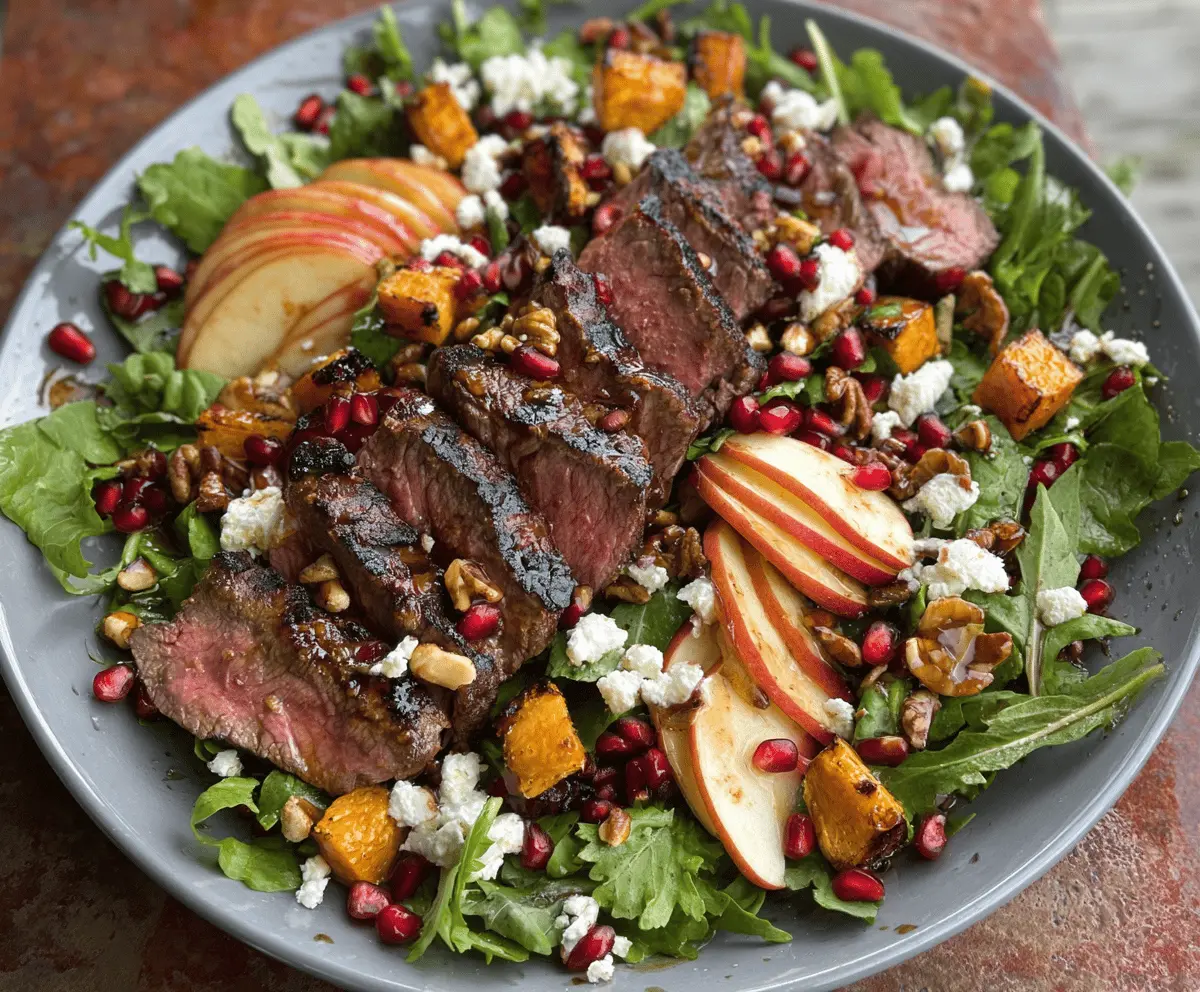 Fall Harvest Steak Salad 