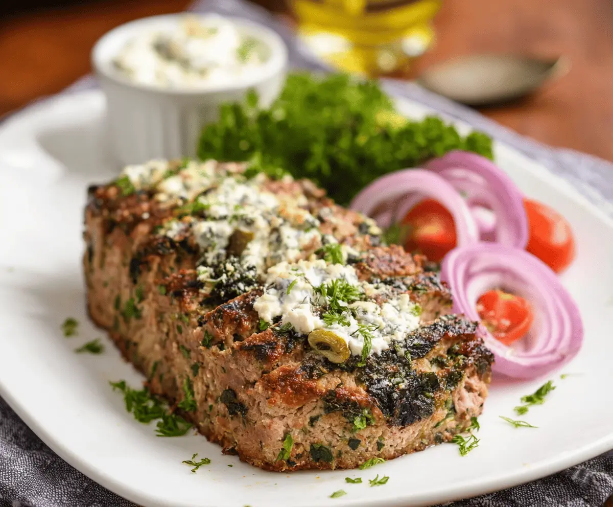 Greek-Style Keto Meatloaf