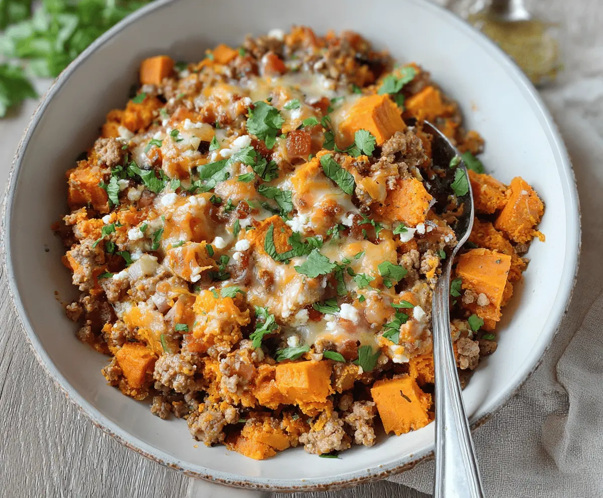 Ground Turkey Sweet Potato Casserole