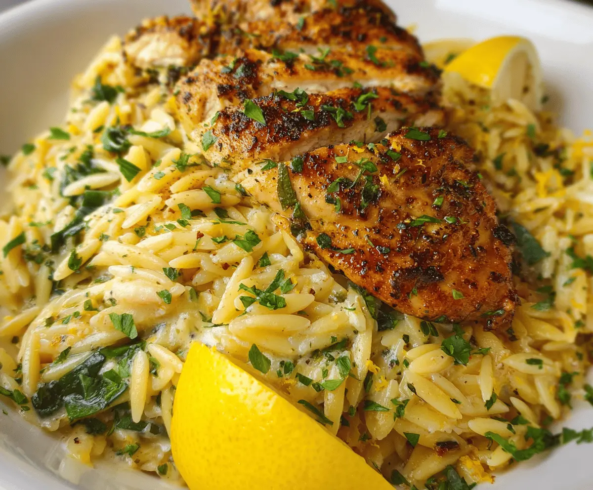 Lemon Chicken Orzo
