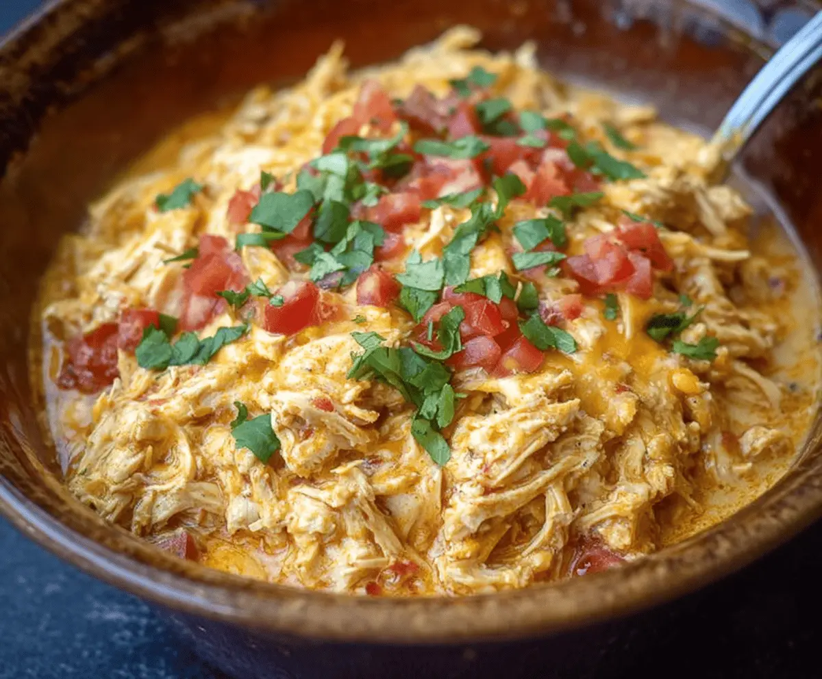 Slow Cooker Queso Chicken