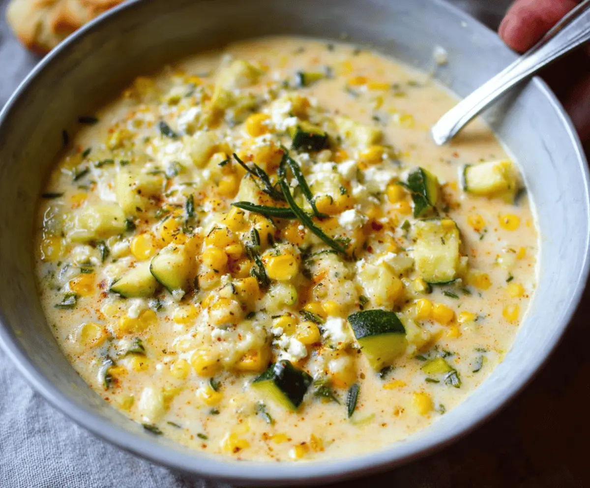 Zucchini Corn Chowder