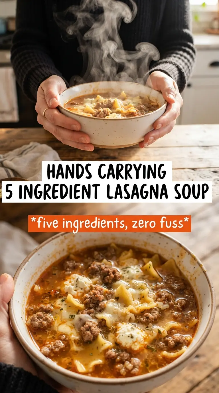 5 Ingredient Lasagna Soup hearty creamy simple