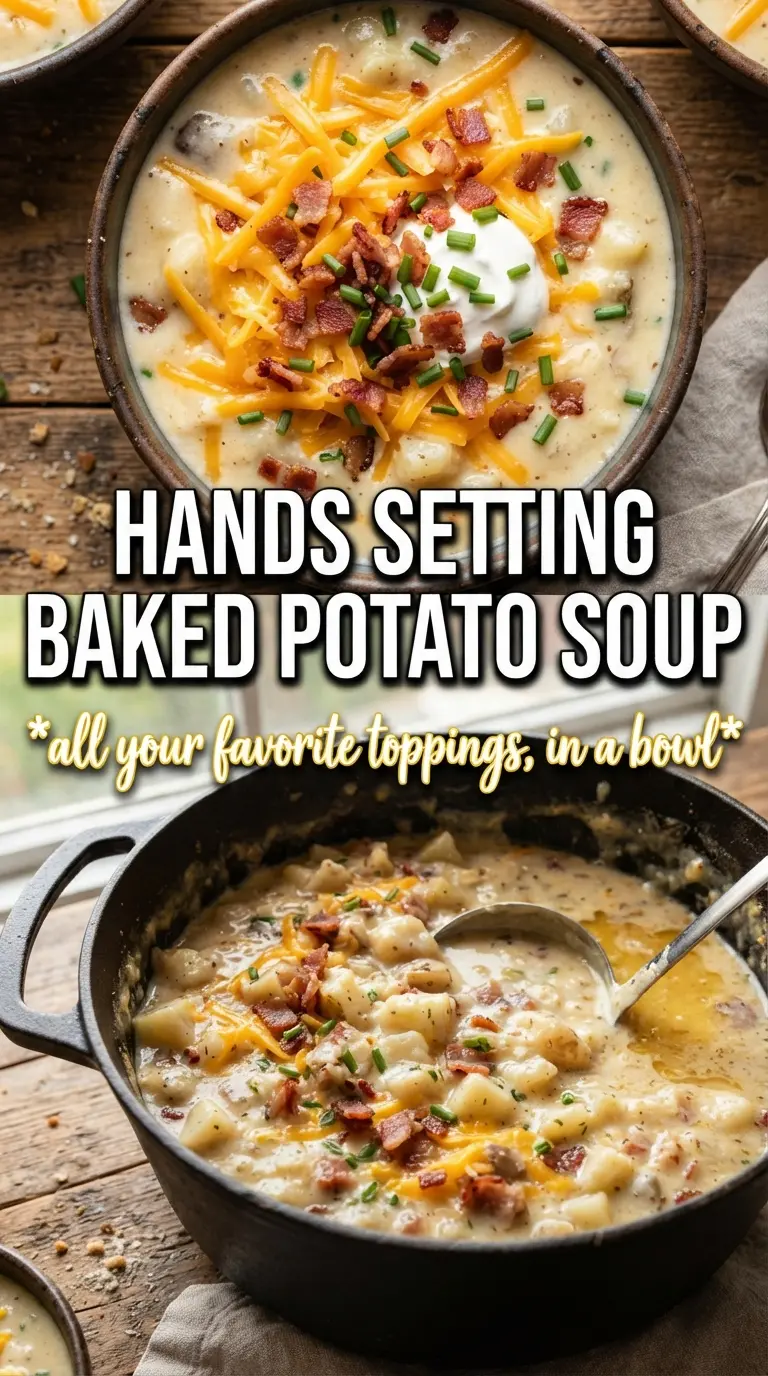 Baked Potato Soup creamy loaded