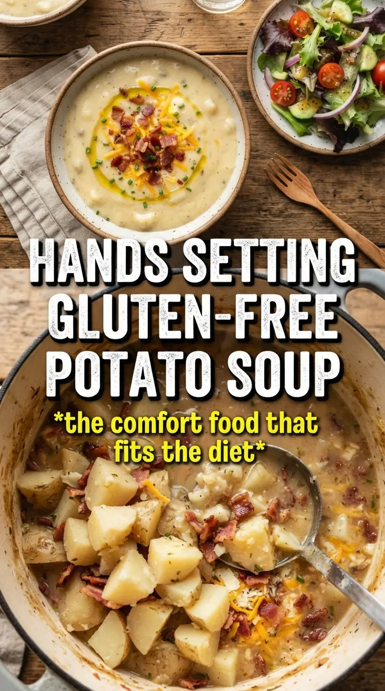Gluten-Free Potato Soup creamy cheesy hearty