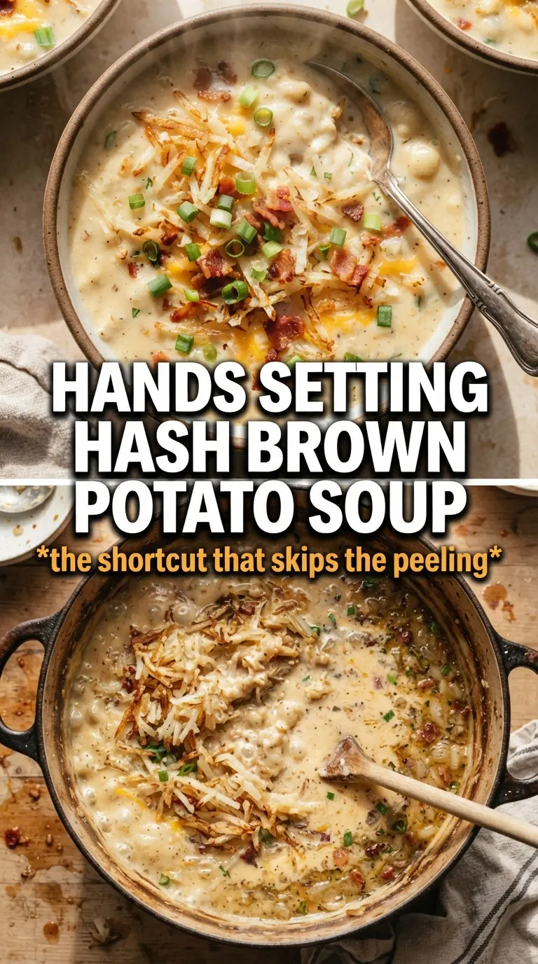 Hash Brown Potato Soup creamy loaded comforting