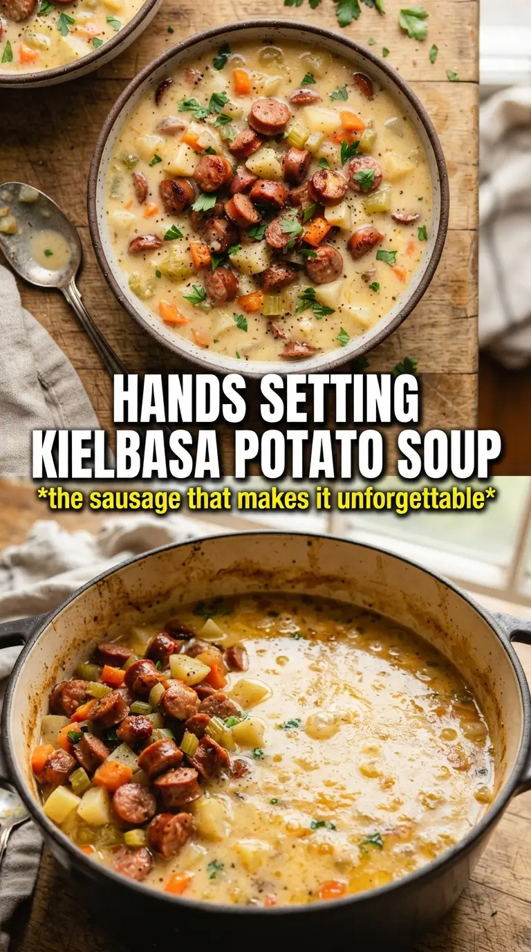 Kielbasa Potato Soup smoky creamy hearty