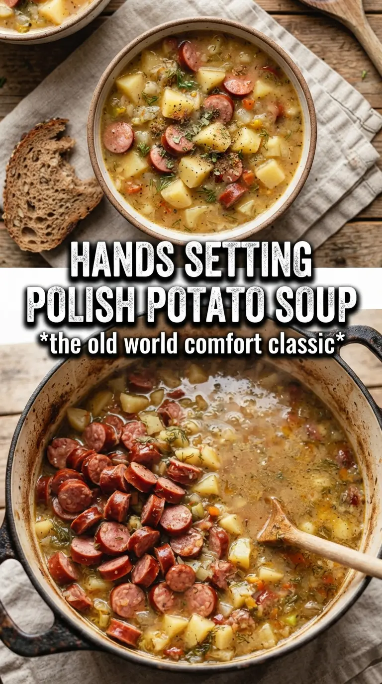 Polish Potato Soup creamy golden broth kielbasa dill