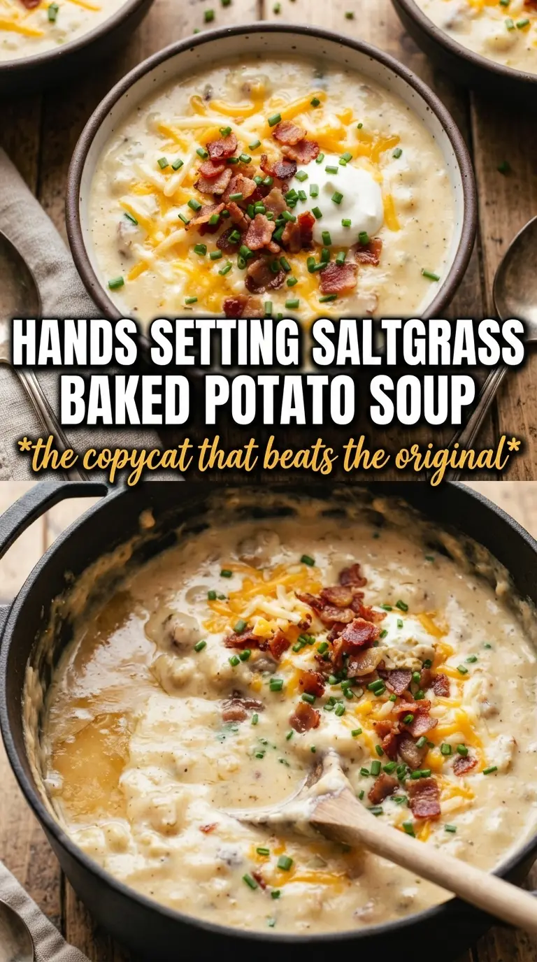 Saltgrass Baked Potato Soup creamy loaded