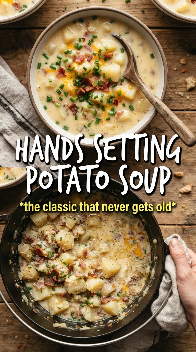 Potato Soup creamy bacon cheddar
